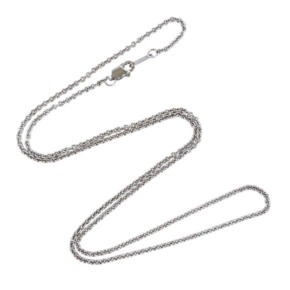 Vintage Ralph Lauren Sterling Silver 925 Cable Link Chain Necklace 18" - Picture 1 of 3